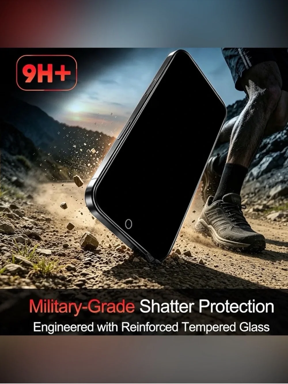 Privacy screen protector for 18 pro tempered glass 3+3 pack